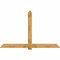 Ekena Millwork Eugene Rough Sawn Timber Gable Bracket, Western Red Cedar, 96"W x 60"H x 6"D x 6"F, 15/12 Pitch GBW096X60X0606EUG00RWR - alternate 1